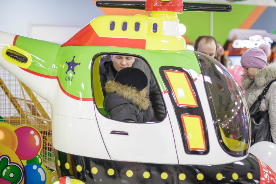Игровой автомат вертолетик в ТЦ КИТ