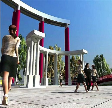 Проект площадки в парке Чехова