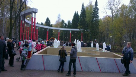 В обновленном парке Чехова появится ледовый городок