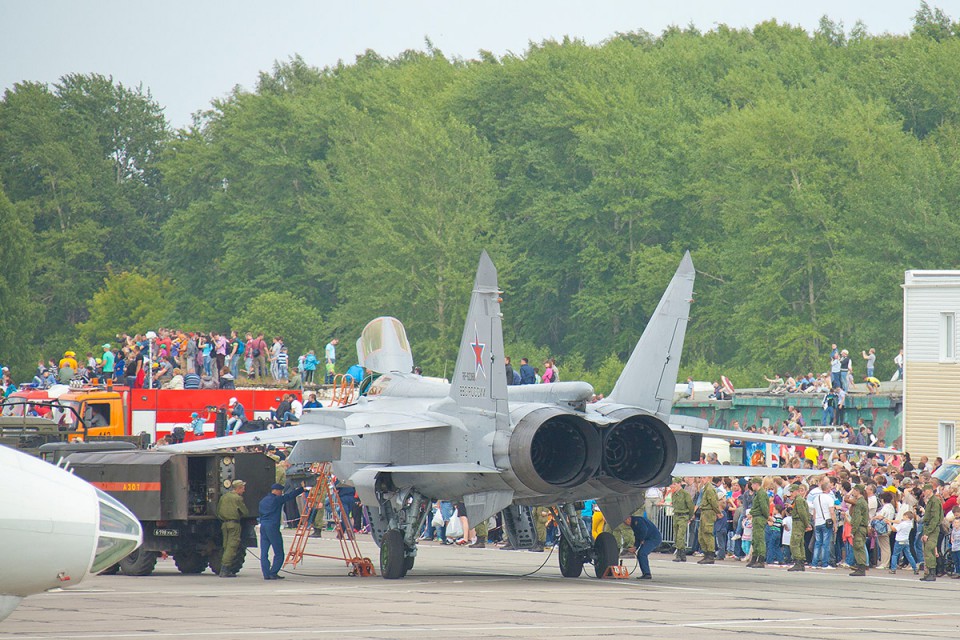 МиГ-31 готовится к показательному полету
