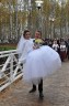 Невеста с женихом в парке Чехова