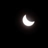 Фото затмения в Перми через сильный фильтр